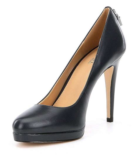 michael kors black heel|Michael Kors closed toe pumps.